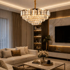 Lustre Pendente Cristal Moderno Sala de Jantar Luxo E14 Bivolt Cabo Ajustável