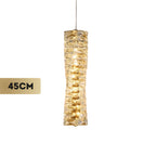 Lustre Pendente Led Prateado XLX 25cm 45cm Teto Cristal Luxuoso Moderno Três Cores Bivolt 127/220v