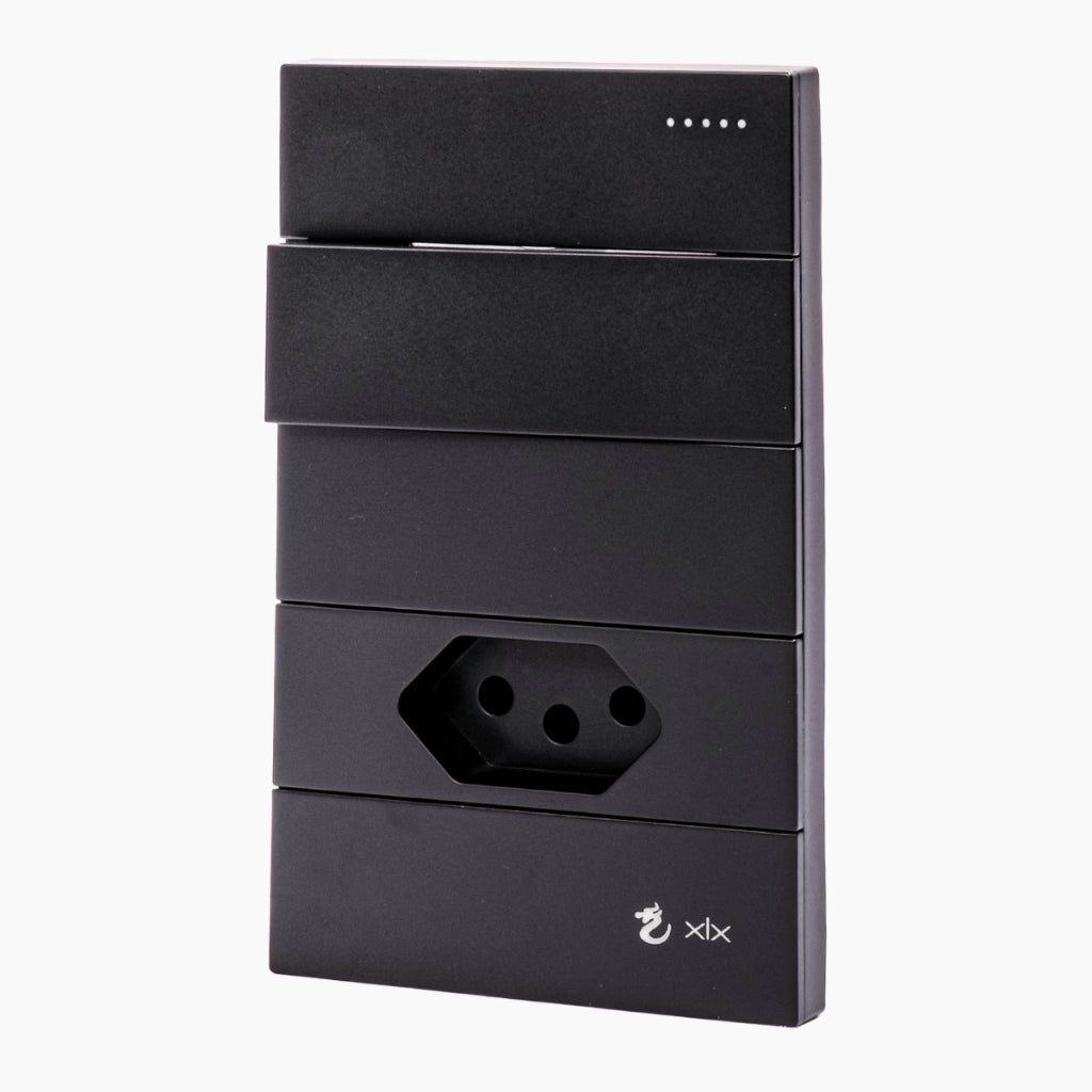 Tomada Modular 10A 20A Acrílico Preta Monte Sua USB Placa Alumínio Interruptor 4X2 Bipolar Unipolar