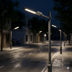 Luminária LED Pública 100W Para Poste Com Sensor Fotoelétrico IP67 Branco Frio 6500K Bivolt