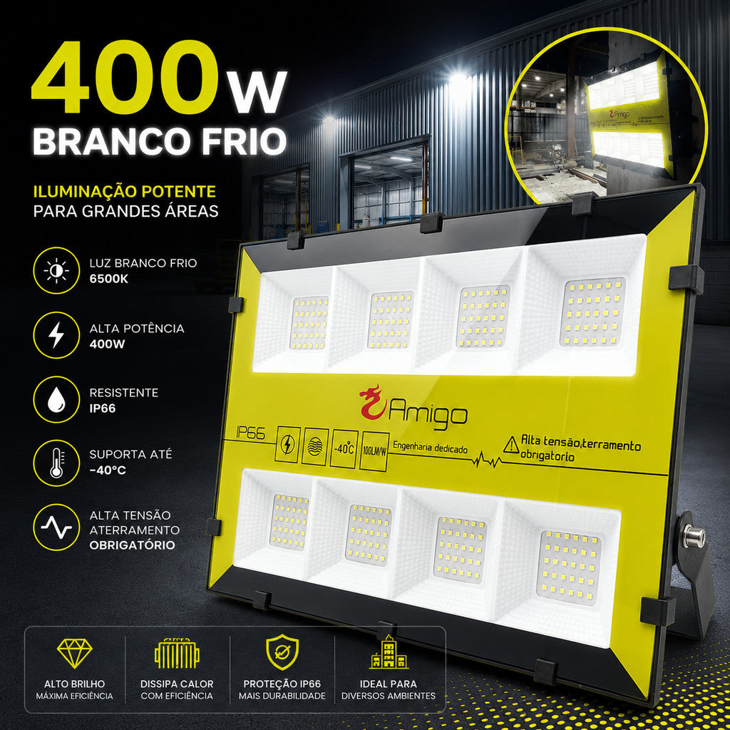 Refletor Holofote Led Bumblebee 400w Rgb Xlx A Prova Da Água