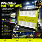 Refletor Holofote Led Bumblebee 400w Rgb Xlx A Prova Da Água