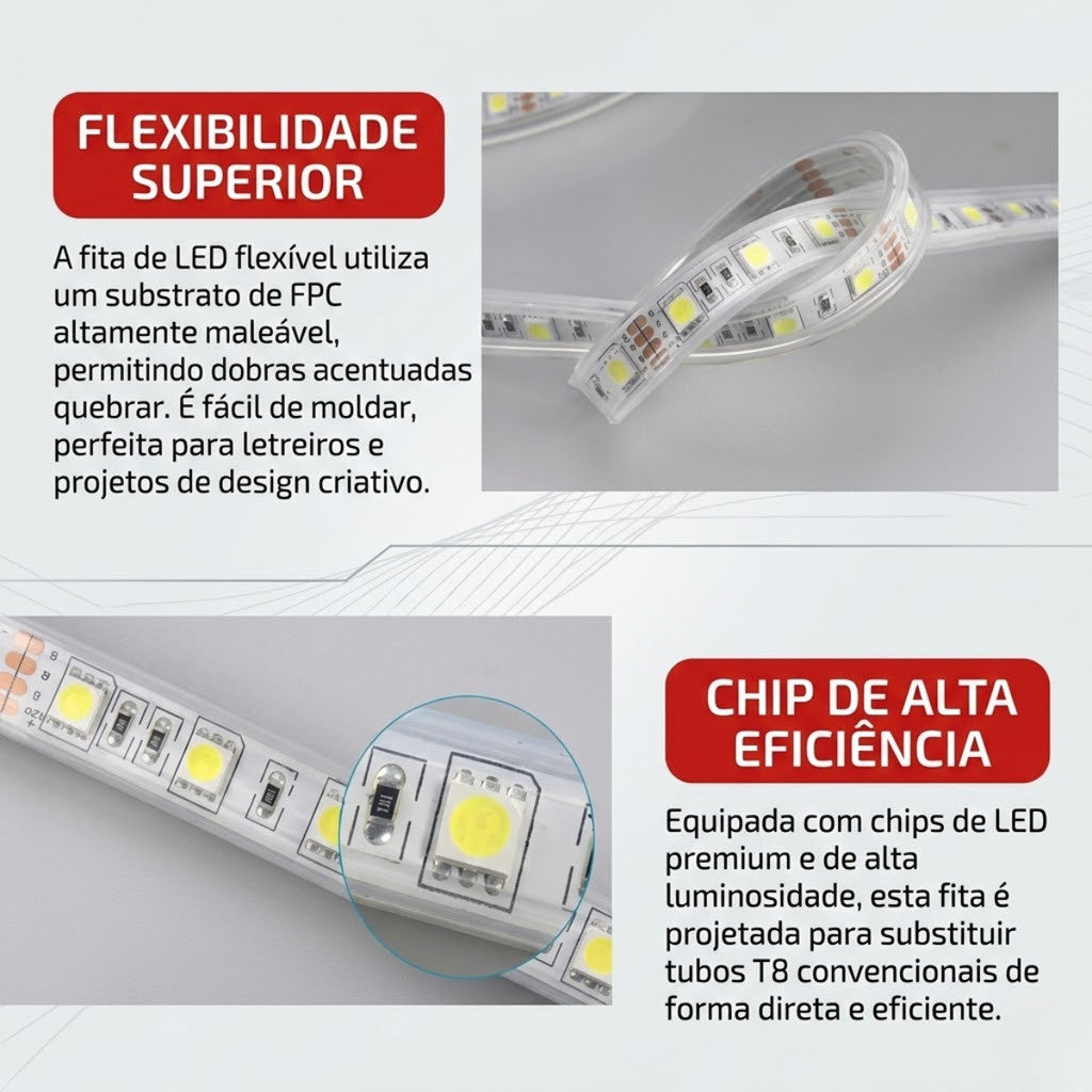 Fita Led Verde 5 metros 240 led 12V IP20