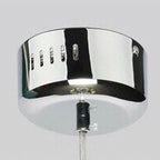 Luminária Pendente Lustre Design LED Cor Prata 50cm x 50cm / 30cm x 30cm Elegante Redondo