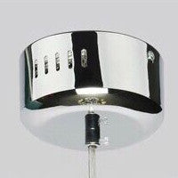 Luminária Pendente Lustre Design LED Cor Prata 50cm x 50cm / 30cm x 30cm Elegante Redondo