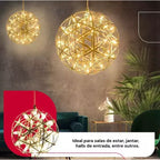 Luminária Pendente Lustre Design LED Cor Prata 50cm x 50cm / 30cm x 30cm Elegante Redondo