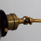 Arandela Industrial Ajustável de parede Vintage Nórdico Retrô Loft Preto Com Dourado 110v/220v
