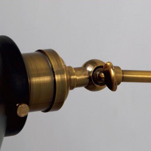 Arandela Industrial Ajustável de parede Vintage Nórdico Retrô Loft Preto Com Dourado 110v/220v