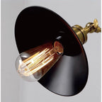 Arandela Industrial Ajustável de parede Vintage Nórdico Retrô Loft Preto Com Dourado 110v/220v