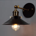 Arandela Industrial Ajustável de parede Vintage Nórdico Retrô Loft Preto Com Dourado 110v/220v