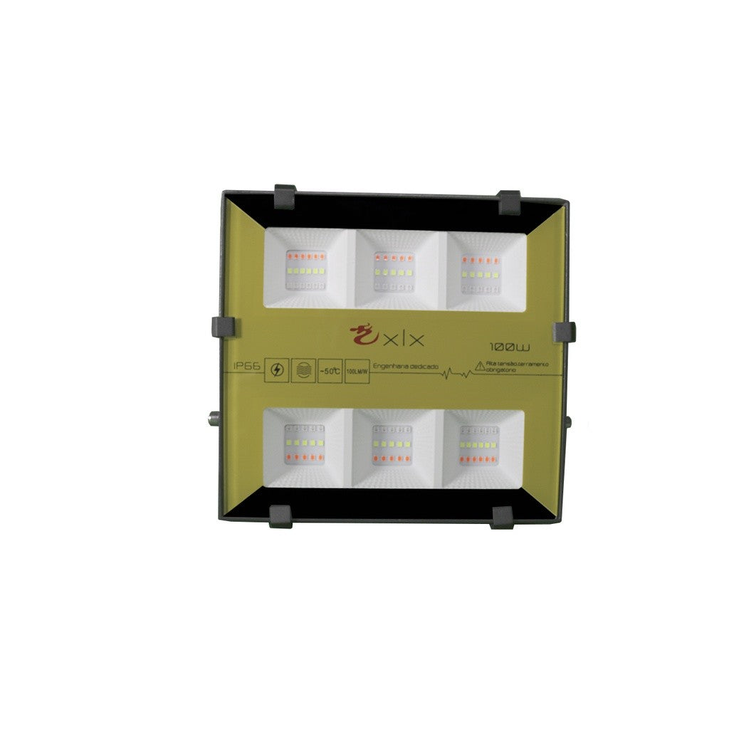 Refletor Bumblebee XLX LED 100w RGB Verde bivolt IP66 Prova D'Água Resistente Econômico Potente