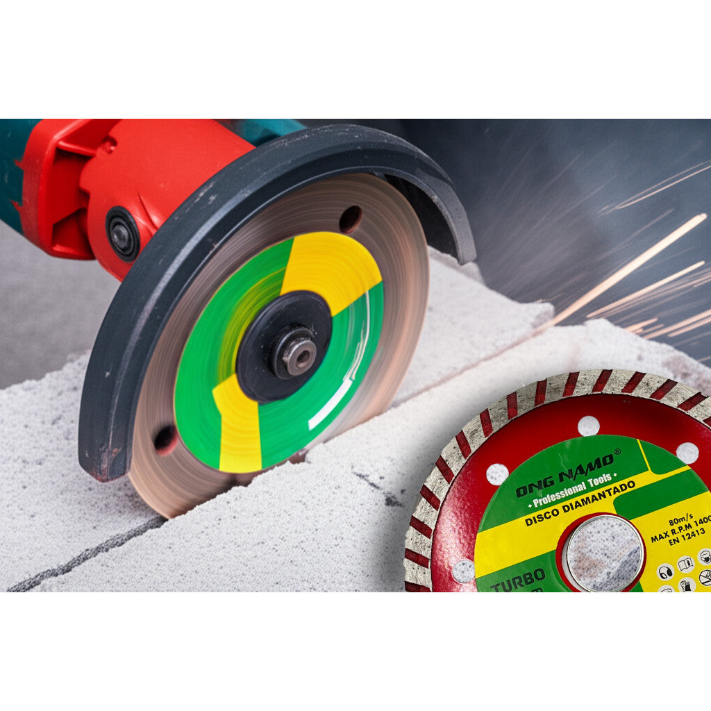 Disco Diamantado Turbo 110mm Corte Seco Concreto Alvenaria