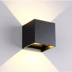 Arandela Luz De Parede BQ XLX 10cm x 10cm LED ABS ambientes internos e externos Branco Quente