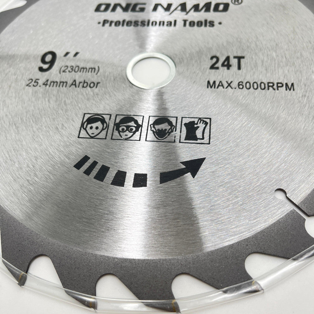 Disco De Corte 230mm Para Madeira 24 Dentes