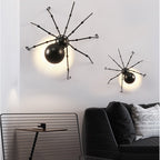 Lustre Pendente Aranha Parede Teto XLX LED ferro fundido Importada Luminária Criativa